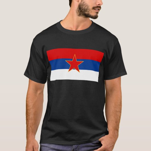 Zastava Crne Gore, Montenegro-Flagge T-Shirt (Vorderseite)