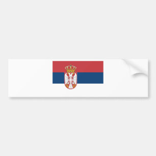 Zastava Srbije, serbische Flagge Autoaufkleber