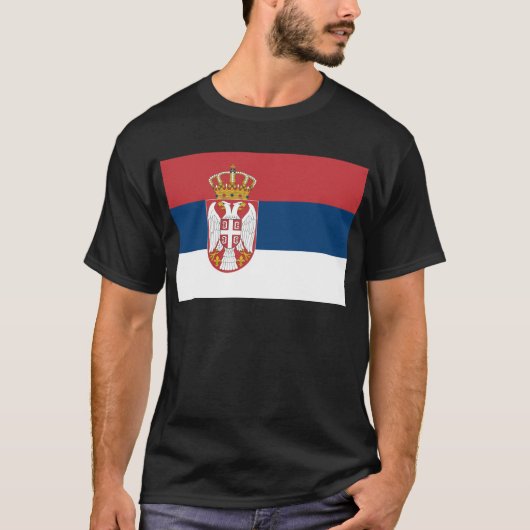 Zastava Srbije, serbische Flagge T-Shirt (Vorderseite)