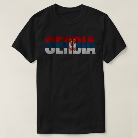 Zastava Srbije / Serbische Flagge T-Shirt (Design vorne)