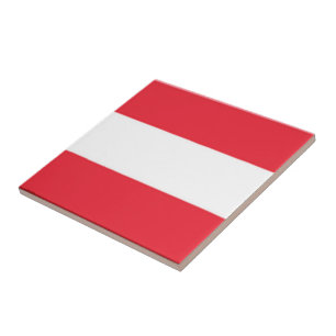 zAT001 ÖSTERREICH FLAG, Österreich, Fliese