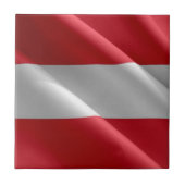 zAT002 Austrian WAVING FLAG Österreich, Fliese (Vorderseite)