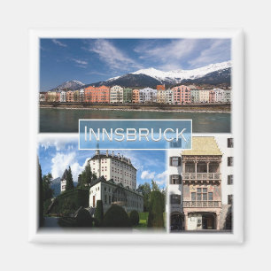 zAT004 INNSBRUCK Österreich, Mosaik, Kühlschrank Magnet