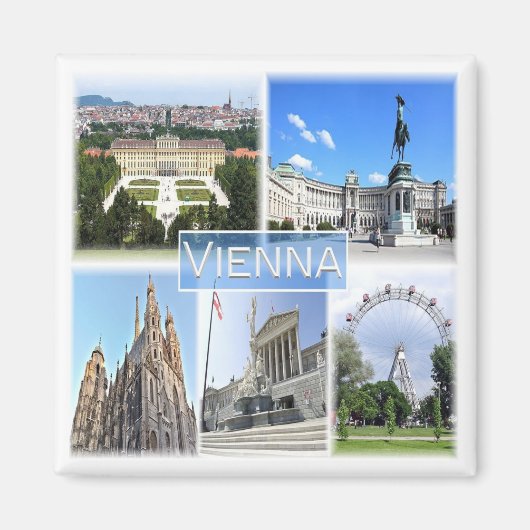 zAT005 VIENNA, Austria, Europe, Fridge Magnet (Vorne)
