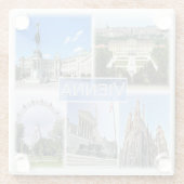 zAT005 WIEN, Österreich, Glasuntersetzer (Rückseite)