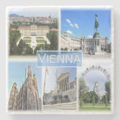 zAT005 WIEN, Österreich, Steinuntersetzer (Vorderseite)