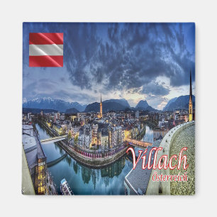 zAT010 VILLACH Österreich, Kühlschrank Magnet