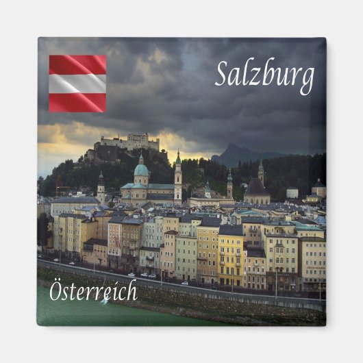zAT013 SALZBURG Österreich - Kühlschrank Magnet (Vorne)