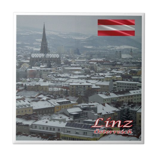 zAT016 LINZ Österreich, Fliese (Vorderseite)