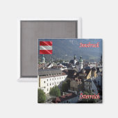 zAT018 INNSBRUCK Österreich - Kühlschrank Magnet (Vorderseite/Rückseite)