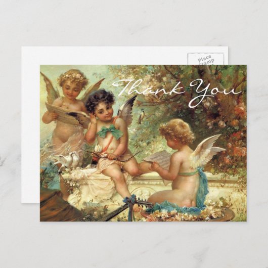 Zatzkas 3 Engel Postkarte (Vorne/Hinten)