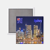 zAU036 SYDNEY, Darling Harbour, Australien, Kühlsc Magnet (Vorderseite/Rückseite)