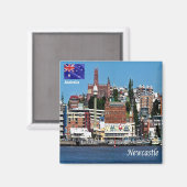 ZAU093 NEUES KASTLE, Australien, Ozeanien, Kühlsch Magnet (Vorderseite/Rückseite)