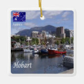 zAU096 HOBART, Hafen, Australien, Ozeanien, Keramikornament (Vorderseite)