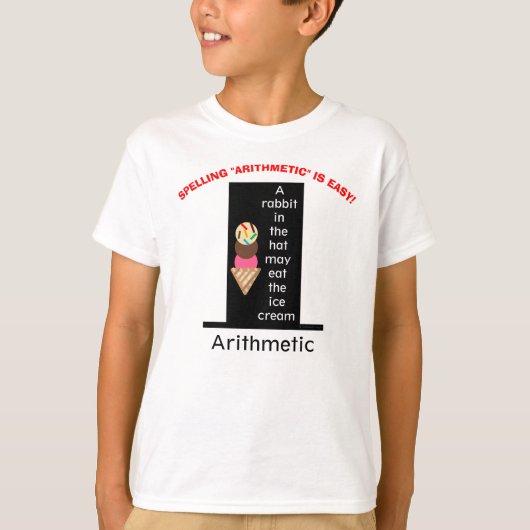 Zauber-Arithmetic-Zauberhutte-Eiscreme T-Shirt (Vorderseite)