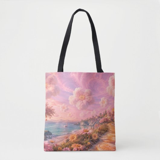 Zauber-Blumen-Wolken-Tasche Tasche (Vorderseite)