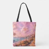 Zauber-Blumen-Wolken-Tasche Tasche (Rückseite)
