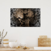 Zauber-Caster-Sepia-Poster Poster (Küche)