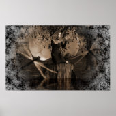 Zauber-Caster-Sepia-Poster Poster (Vorne)