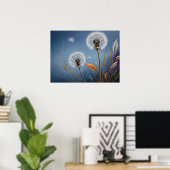 Zauber der Lüster in den Nightsky Kunst-Gemälden d Poster (Heimbüro)