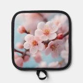 Zauber der rosa Blüten Topflappen (Vorderseite)