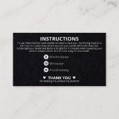 Zauber der wahnenden Mondkristalle Visitenkarte (Rückseite)