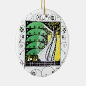 ZAUBER DES FRÜHJAHRES KERAMIK ORNAMENT (Rechts)