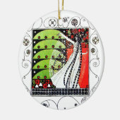 ZAUBER DES FRÜHJAHRES KERAMIKORNAMENT (Links)