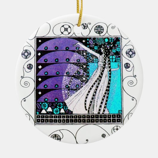 ZAUBER DES FRÜHJAHRES KERAMIKORNAMENT (Vorne)