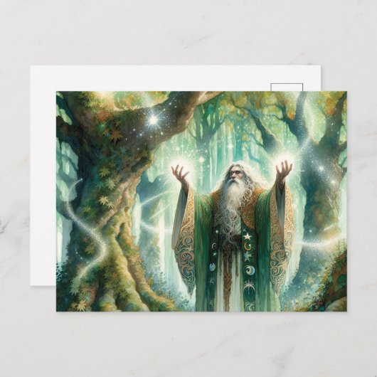Zauber des Schutzes auf Wäldern Postkarte (Vorne/Hinten)