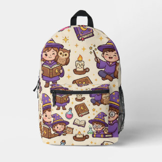 Zauber-Eule-Rucksack – Süßes Fantasy-Muster Bedruckter Rucksack