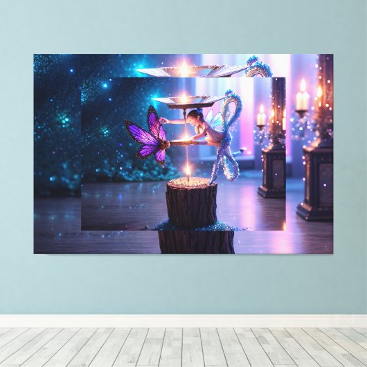 Zauber Fee Leinwanddruck (Insitu (Holzboden))