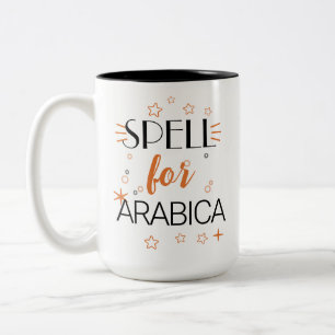 Zauber für Arabica - Hexe Kaffeeban-Magie Zweifarbige Tasse