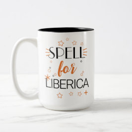 Zauber für Liberica seltene Hexenkaffee Halloween Zweifarbige Tasse
