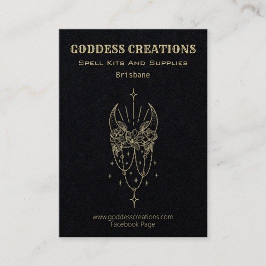 Zauber-Kits Hexenbedarf Visitenkarte (Vorderseite)