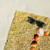 Zauber-LIEBE auf Sand-Effekt Strandtuch (Beispiel)