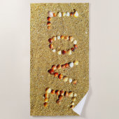 Zauber-LIEBE auf Sand-Effekt Strandtuch (Vorderseite)