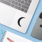 Zauber-Magie des dunklen Mondes Aufkleber (Laptop mit iPhone)