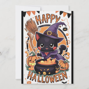 Zauber Magisches glückliches Halloween Feiertagskarte