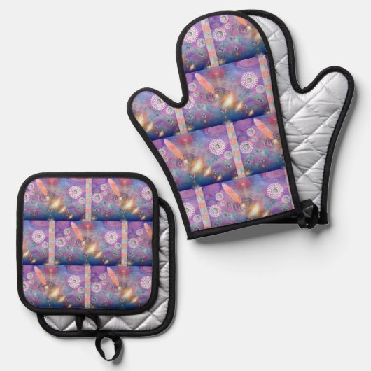 Zauber - ofenhandschuh & Topflappen-Set (Vorderseite/Rückseite)