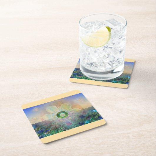 Zauber - rechteckiger pappuntersetzer (Vor Ort)