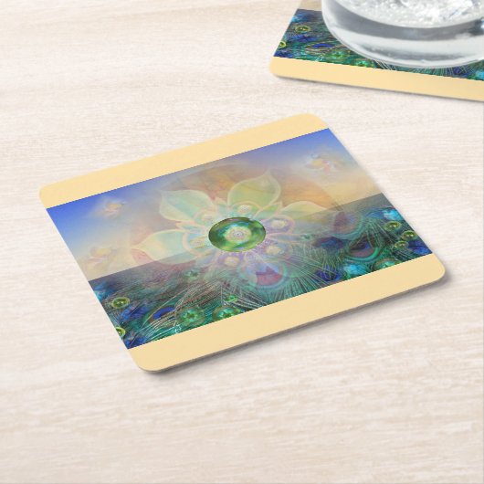 Zauber - rechteckiger pappuntersetzer (angewinkelt)