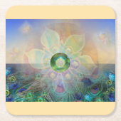 Zauber - rechteckiger pappuntersetzer (Vorderseite)