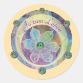 Zauber -  runder aufkleber (Vorderseite)