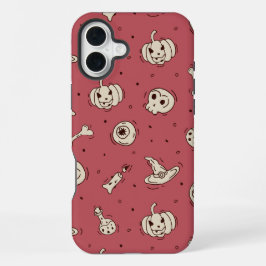 Zauber & Skelette Halloween-Fall iPhone 16 Plus Hülle