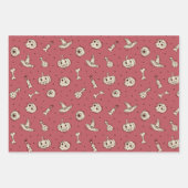 Zauber & Skelette Halloween Theme Wrapping Papers Geschenkpapier Set (Vorderseite)