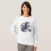 Zauber Stiefel: Ein Hochgeschwindigkeits-Halloween T-Shirt (Vorne ganz)