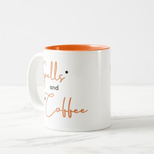 Zauber und Kaffeehausgeschenk Zweifarbige Tasse (Vorderseite Links)