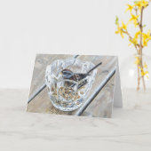 Zauber und Kristall - Leergrüßkarte Karte (Gelbe Blume)