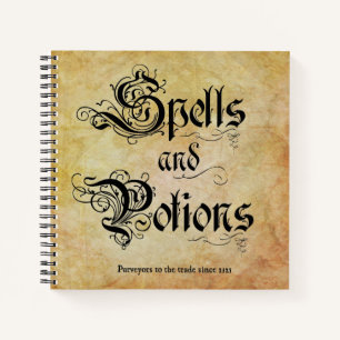 Zauber und Potions SpiralNotebook Notizblock